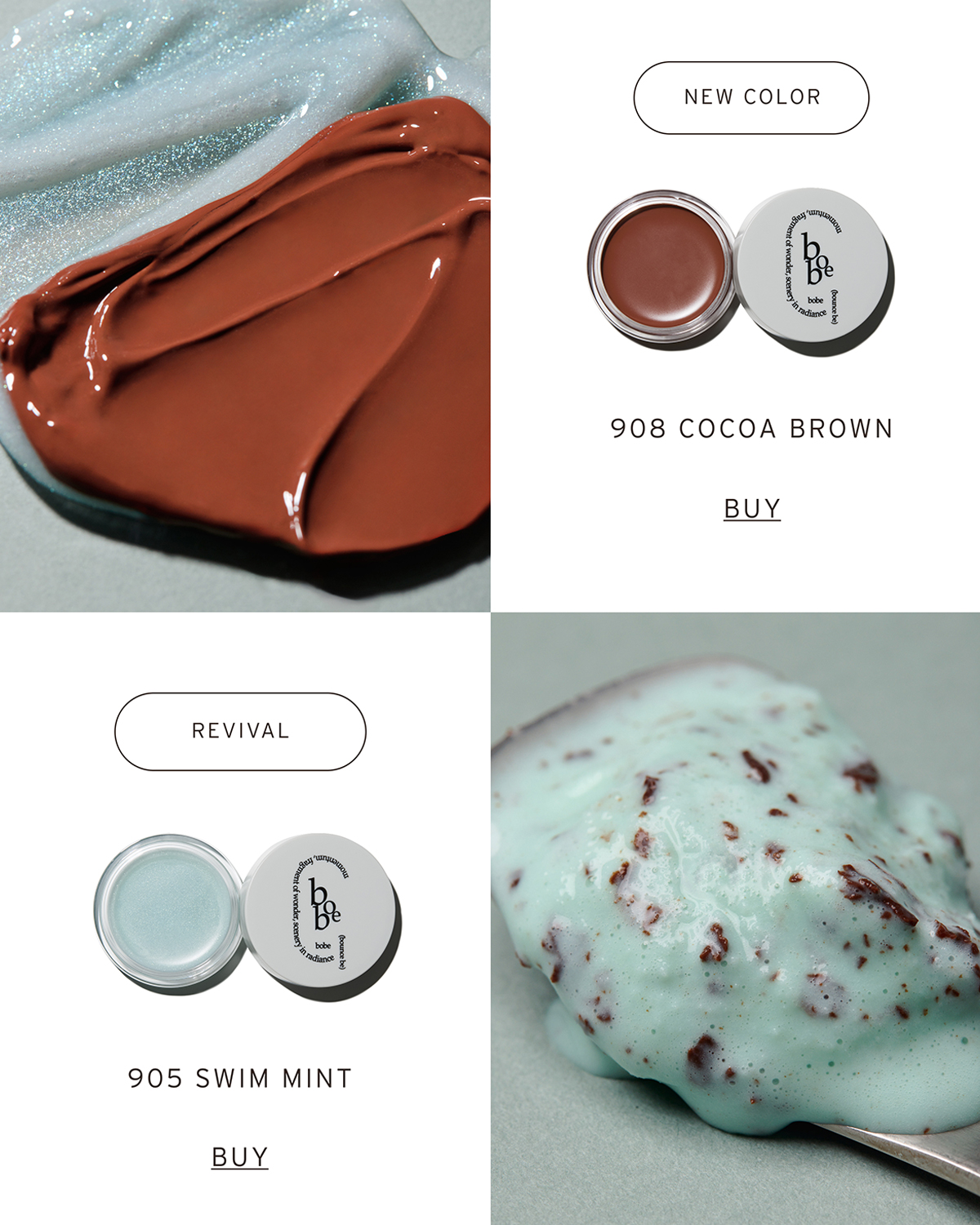 bobe スキンカラーバーム 908 COCOA BROWN